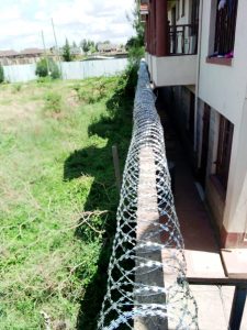 Razor wire in Kenya bairobi